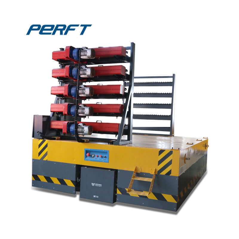 electrical trackless transfer cart for freight rail 90 ton